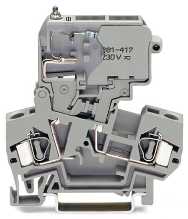 Product image for WAG 281-611/281-418 FUSE TERMINAL BLOCK NEON IND. 110V
