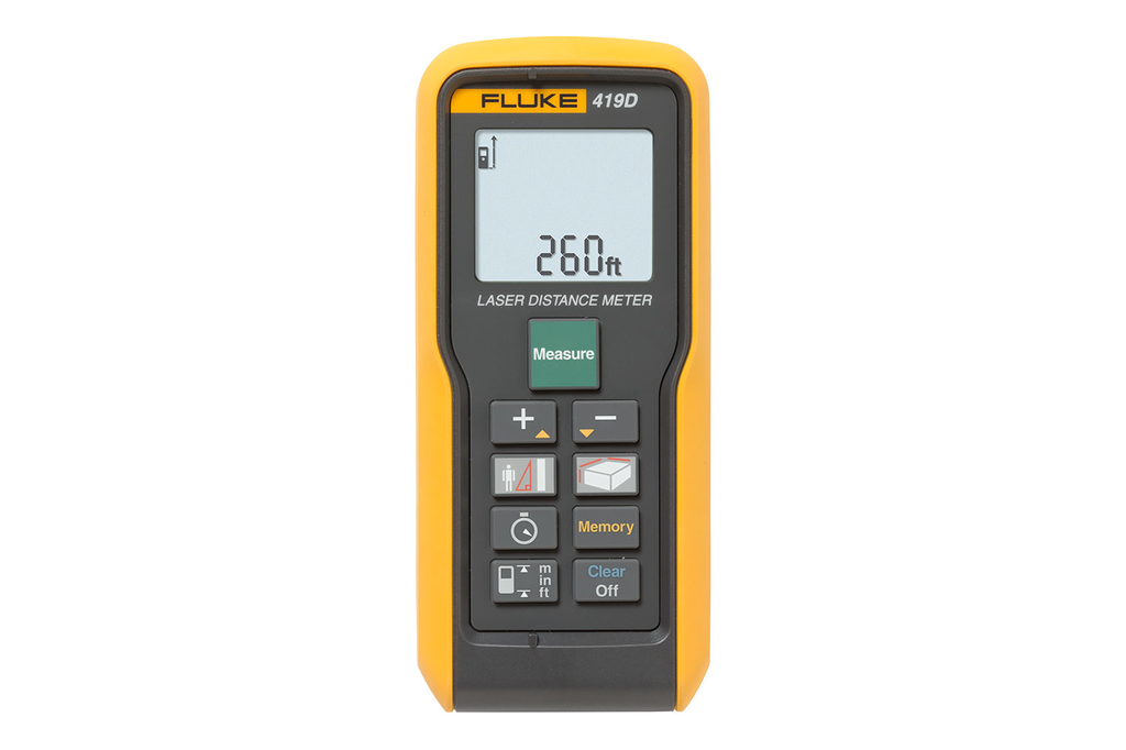 Product image for Fluke FLUKE-419D 5 x 2.2 x 1.29 Inch Laser Distance Meter