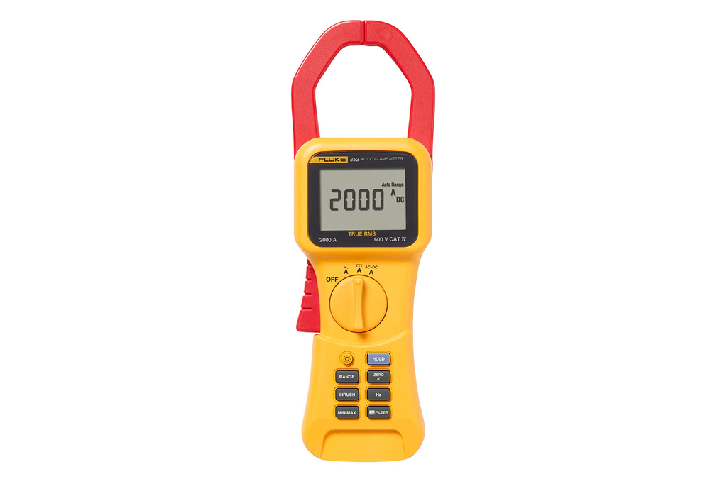 Product image for Fluke FLUKE-353 600 VAC 1000 VDC 2000 Amp AC/DC Clamp Meter
