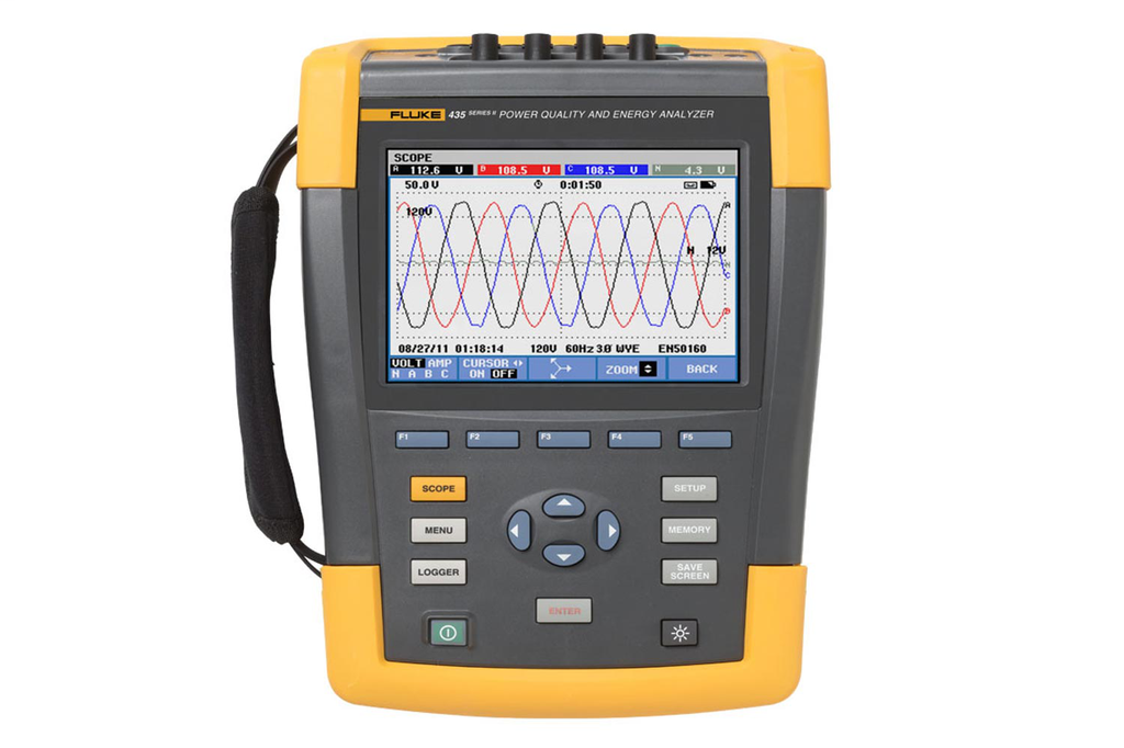 Product image for Fluke FLUKE-435-II 1000 Volt Power Quality and Energy Analyzer