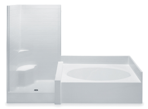 Tub & Shower, Acrylx™ Applied Acrylic, 102" x 42" x 78 3/4"