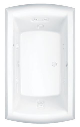 Whirlpool Air Baths, Premium Cast Acrylic, 65 3/4" x 42 1/2" x 24 1/4"