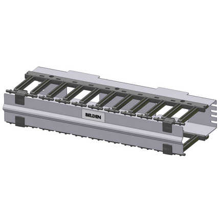 Product image for BELDEN BHH192UR 2RU 19-IN HORIZONTAL WIRE MANAGER W/ COVERS