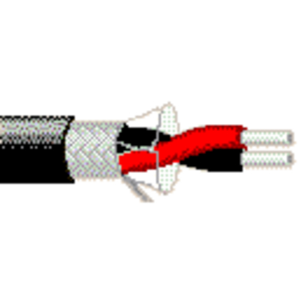 22 AWG, Multi-conductor Electronic Cable, 2 Conductor, Black8437