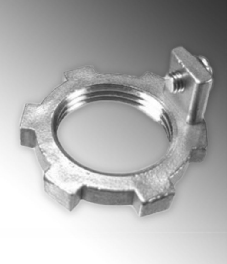 Product image for Calbrite S61500LNWG 1-1/2" Stainless Steel 316 Grounding Locknut