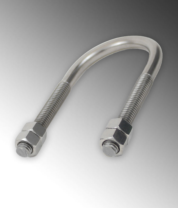 Product image for Calpipe S62500UB00 2-1/2" Stainless Steel 316 U-Bolt