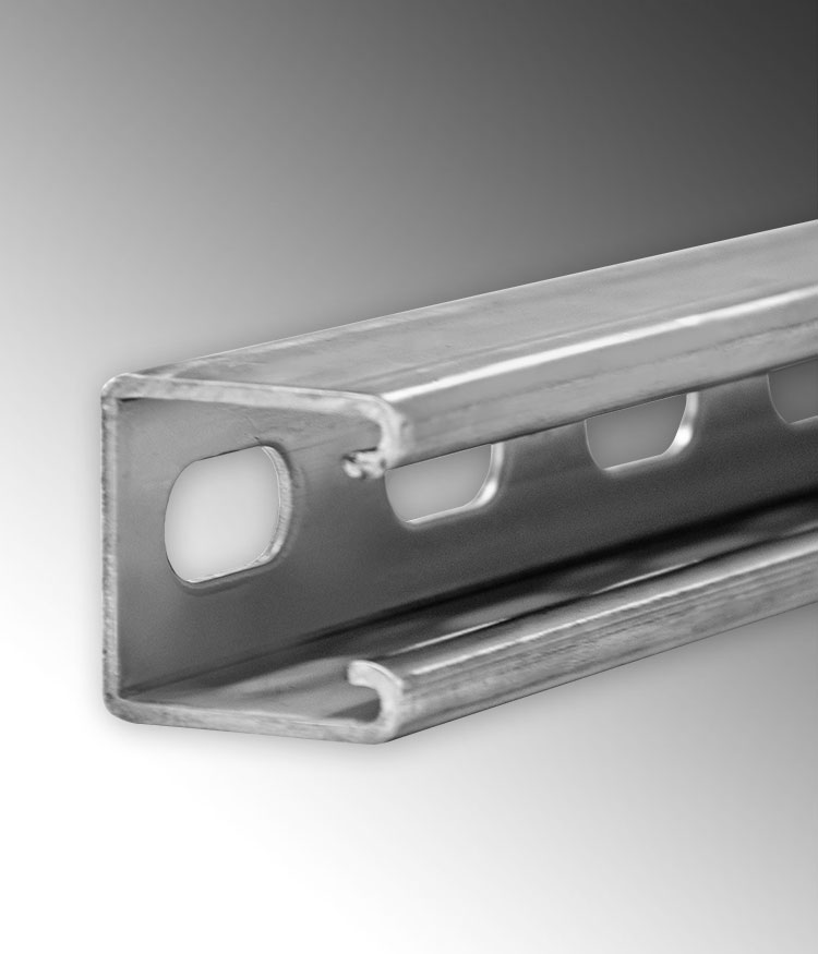 Product image for Calpipe S45810ST58 1-5/8" x 1-5/8" Stainless Steel 304 Slotted Strut