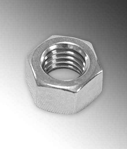Product image for Calbrite S60200HN00 1/4" Hex Nut, 316 Stainless Steel