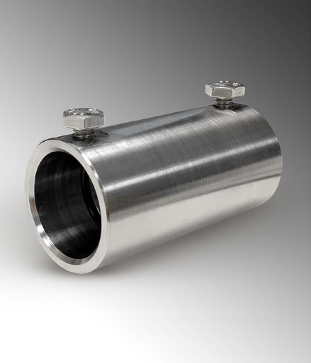 Product image for Calpipe S21500CCSS 1-1/2" Stainless Steel 316 EMT Male Set Screw Coupling