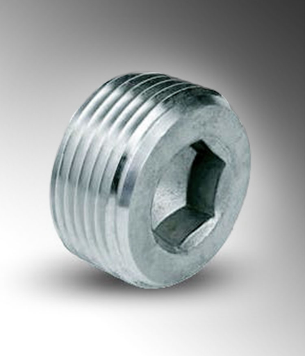 Product image for Calpipe S60700CSHP 3/4" Stainless Steel 316 Counter Sunk Hex Plug