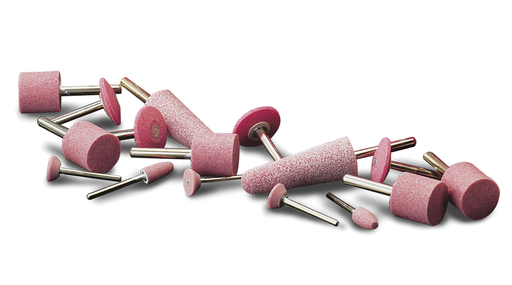 Mounted Points Premium Pink Aluminum Oxide - A-Shape Mounted Points - Size A-5