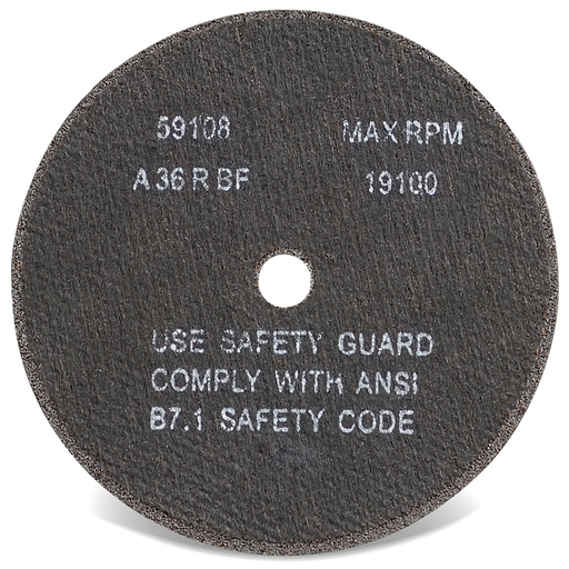 Aluminum Oxide Die Grinder Wheels - 1/4 Arbor Hole - Size 3 x 1/32
