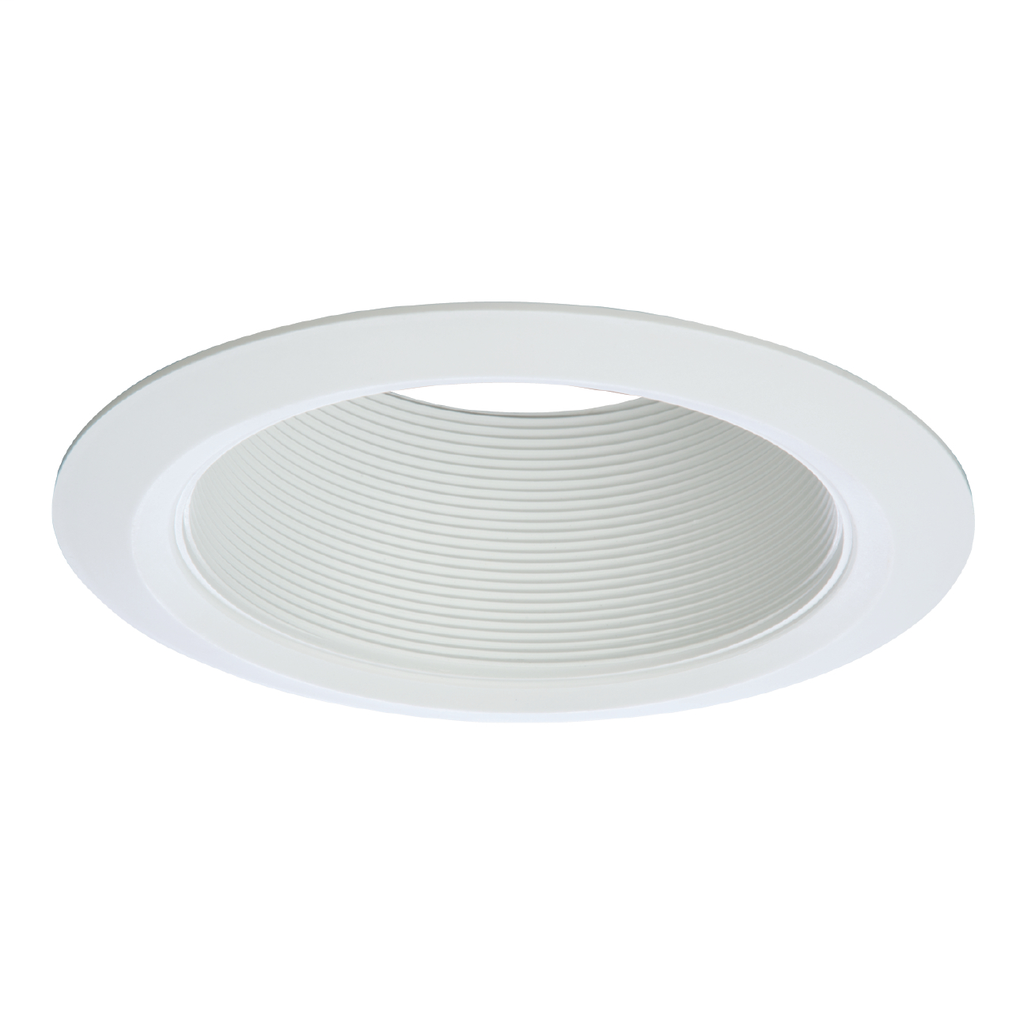 Product image for Halo ETN-5109WB 5" White Plastic Tapered Coilex® Baffle, White Self-Flange Ring