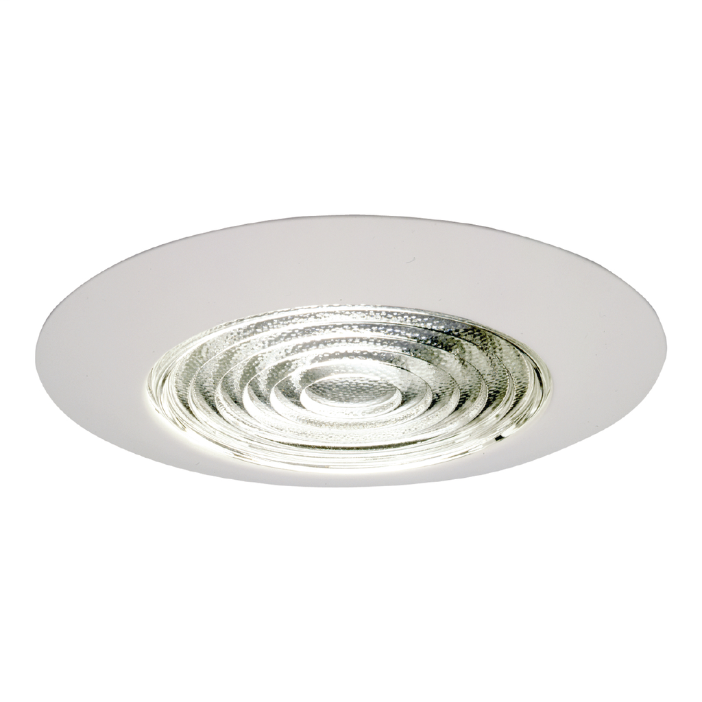 Product image for Halo 173PS 6" Trim Fresnel Lens with Reflector - Socket Supporting Wet Location & Air-tite Listed White Trim with Fresnel Lens
