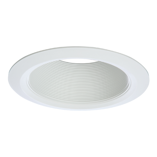Product image for Halo ETN-5109WB 5" White Plastic Tapered Coilex® Baffle, White Self-Flange Ring