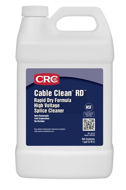 Product image for CRC 1003231 (02152) Cable Clean® RD™ High Voltage Cleaner (Rapid Dry), 1 Gal