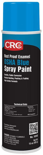 Product image for CRC Industries 18102 20 oz Aerosol OSHA Blue Rust Proof Enamel Spray Paint