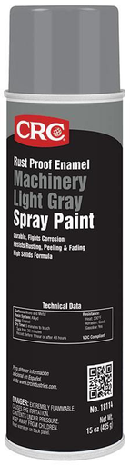 Product image for CRC 1005211 (18114) Rust Proof Enamel Spray Paint - Machinery Light Gray, 15 Wt Oz