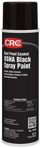 Mayer-DDS-Rust Proof Enamel Spray Paint-OSHA Black, 15 Wt Oz-1