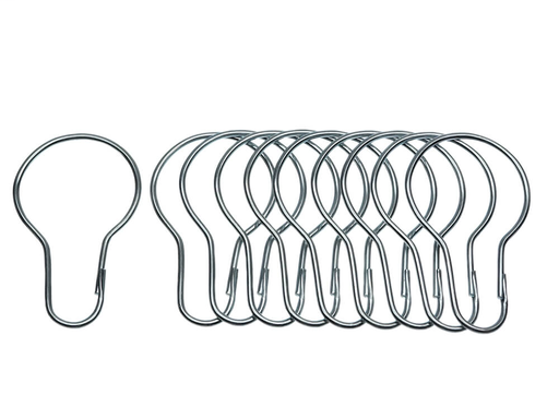 1 in. Shower Curtain Hooks (12 per Card)