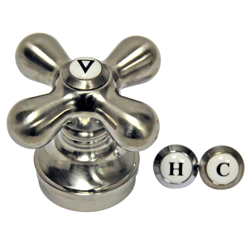 Faucet Cross Handle-Arm in Brushed Nickel
