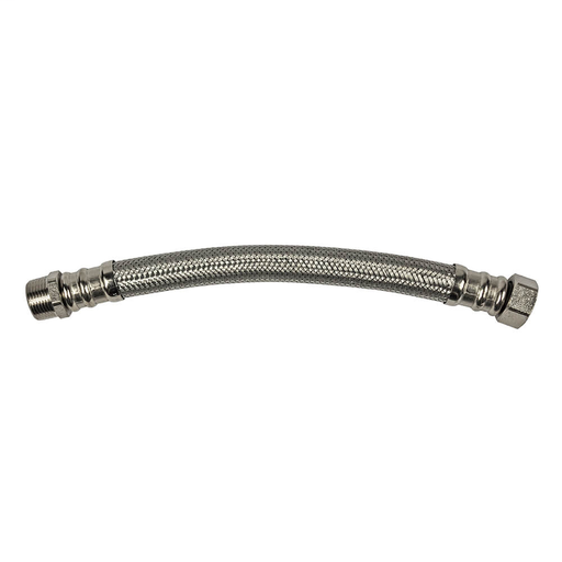 3/4 in. MIP x 3/4 in. FIP x 12 in. LGTH Stainless Steel Water Heater Supply Line Hose