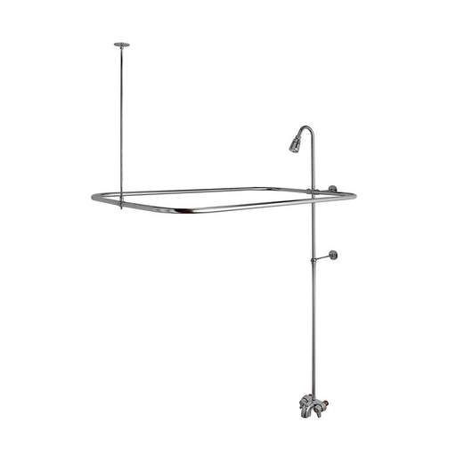 Add-A-Shower Kit for Clawfoot Tub in Chrome