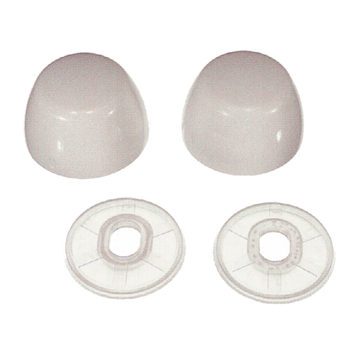 Universal Round Toilet Bolt Caps in White (10 per Bag)