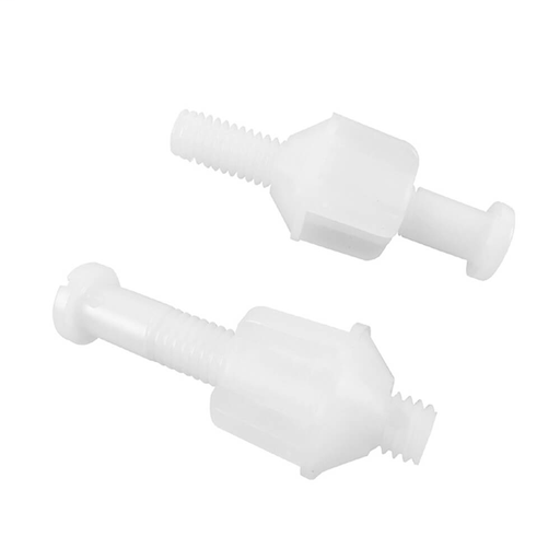 3/8 in. Plastic Toilet Seat Hinge Bolt (2 per Card)