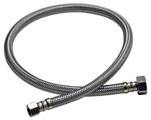 3/8 in. Comp. x 1/2 in. FIP. x 30 in. LGTH Stainless Steel Faucet Supply Line Hose