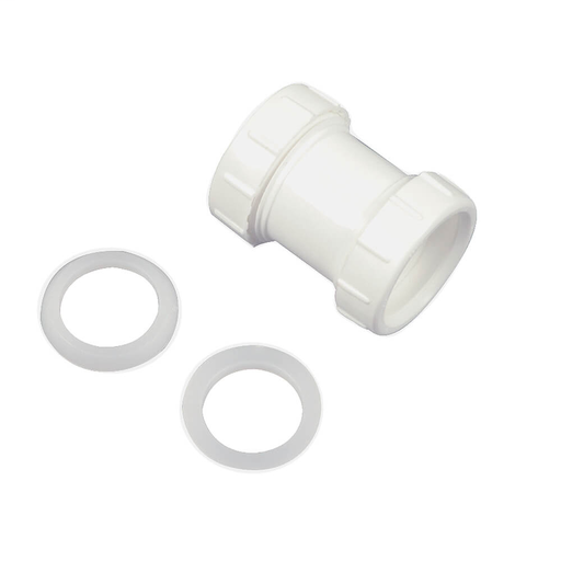 1-1/2 in. Slip Joint Coupling in White