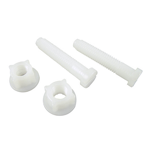 7/16 in. Plastic Toilet Seat Hinge Bolt (2 per Card)