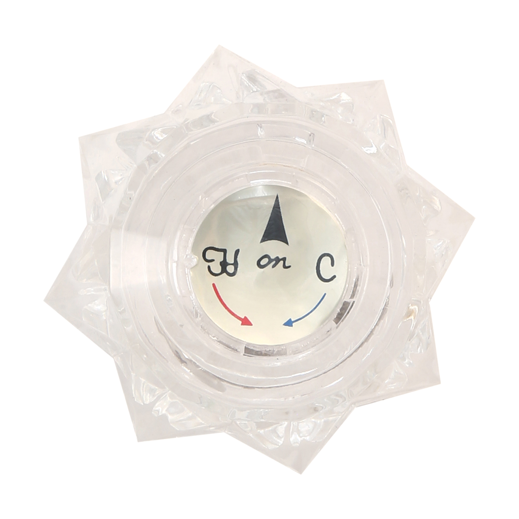 Faucet Handle for Delta Model 600 Series Tub and Shower in Clear Acrylic