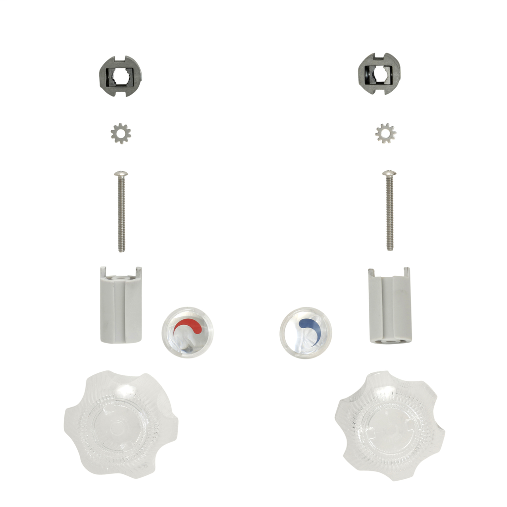 Universal Large Faucet Handles in Clear Acrylic