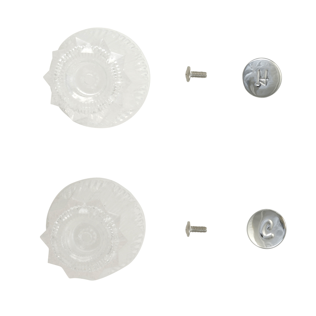 Faucet Handles for Price Pfister Contessa/Windsor in Clear Acrylic