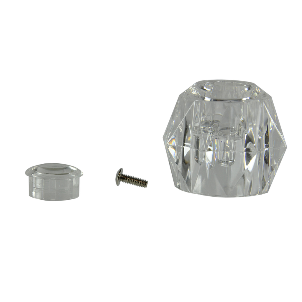 Faucet Handle for Delta Model 600 Series Tub and Shower in Clear Acrylic