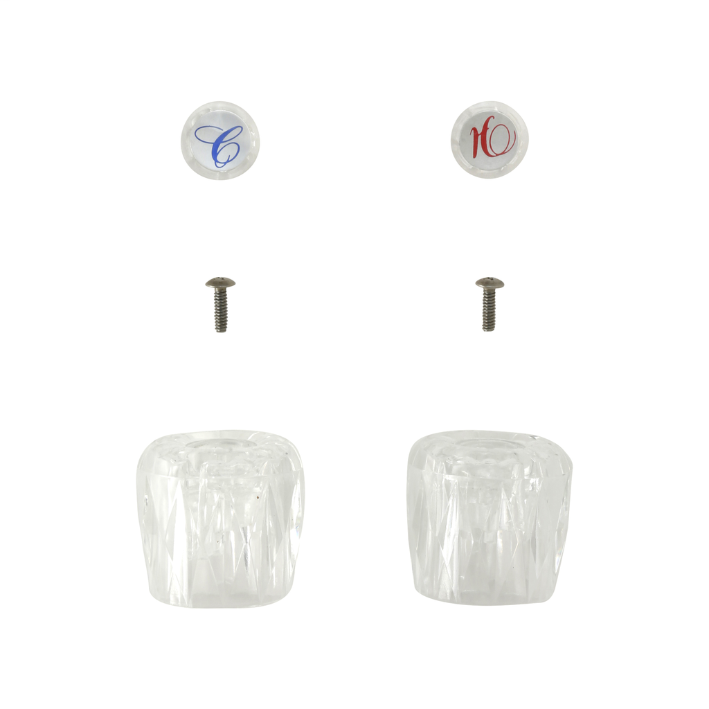 Faucet Handles for Valley in Clear Acrylic