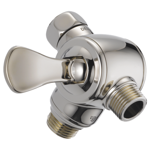 3-Way Shower Arm Diverter for Hand Shower - Polished Nickel