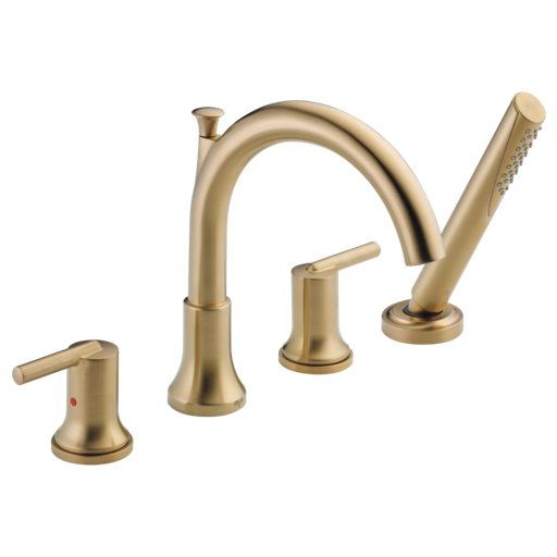 Roman Tub with Hand Shower Trim - Champagne Bronze