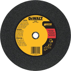 DEWALT DW8001 14 x 7/64 Inch A24R Grit Type 1 Bonded Abrasive Chop Saw Wheel DEWALT DW8001 14 x 7/64 Inch A24R Grit Type 1 Bonded Abrasive Chop Saw Wheel
