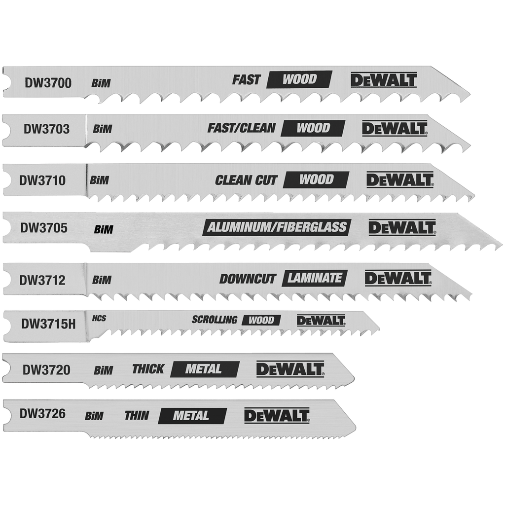 B&D DW3790 8 PIECE U-SHANK JIG SAW B&D DW3790 8 PIECE U-SHANK JIG SAW