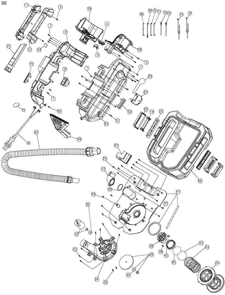 DeWalt DCV581H 18/20V MAX Cordless/Corded WetDry Vacuum Viking Electric
