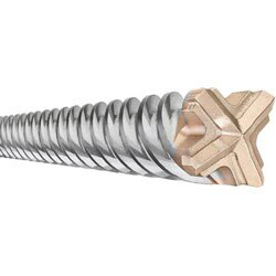 DEWALT DW5764 1-1/2 Inch Diameter Rock Carbide Four Cutter Spline Shank Drill Bit DEWALT DW5764 1-1/2 Inch Diameter Rock Carbide Four Cutter Spline Shank Drill Bit