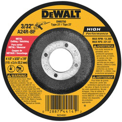 B&D DW8750 4-1/2 X 3/32 X 7/8IN MET B&D DW8750 4-1/2 X 3/32 X 7/8IN MET