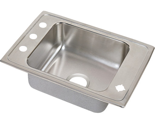Elkay Lustertone Classic Stainless Steel 22" x 19-1/2" x 5-1/2", Single Bowl Drop-in Classroom ADA Sink