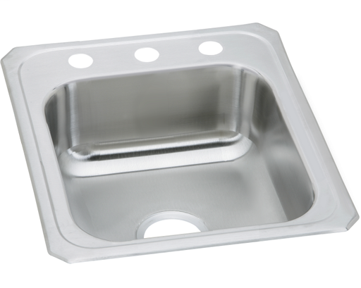 Elkay Celebrity Stainless Steel 17" x 21-1/4" x 6-7/8", Single Bowl Drop-in Sink