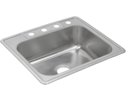 Dayton Stainless Steel 25" x 22" x 8-3/16", Single Bowl Drop-in Sink