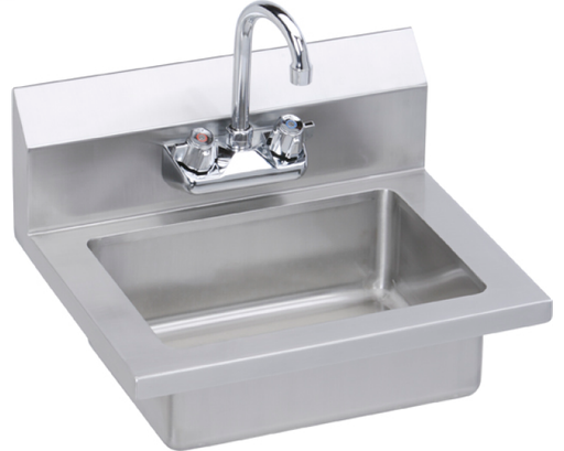 Elkay Stainless Steel 18" x 14-1/2" x 11" 18 Gauge Hand Sink with Faucet