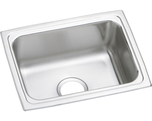 Elkay Lustertone Classic Stainless Steel 19" x 15" x 7-5/8", Single Bowl Drop-in Sink