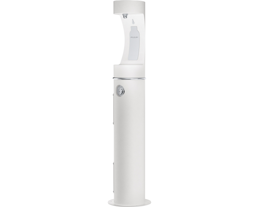 Elkay Outdoor ezH2O Bottle Filling Station Pedestal, Non-Filtered Non-Refrigerated Freeze Resistant White